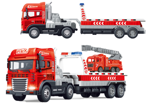 1:24 Scale Fire Truck with Mini Fire Truck - Image 2