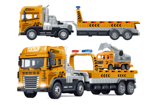 1:24 Scale Rescue Trailer Truck with Mini Truck - Image 2